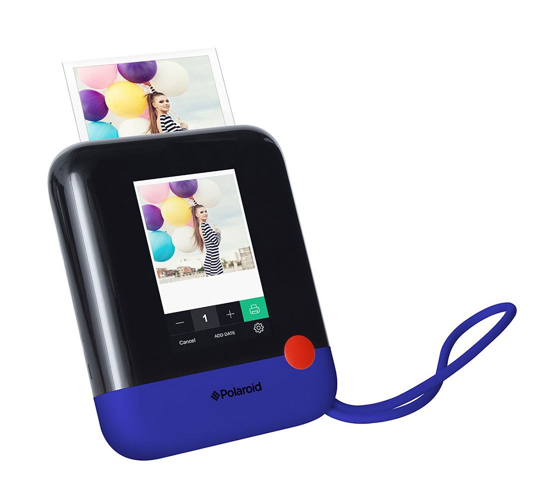 Blue with LCD Touch Screen Compatible w/ iOS & Android. Polaroid WiFi Wireless 3x4 Portable Mobile Photo Printer 